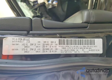 2020 Jeep Grand Cherokee Limited z USA, uszkodzony, nr VIN 1C4RJFBT1LC322941